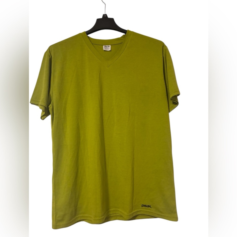 Olive Green V-Neck T-Shirt for Men Scooby-Do!.